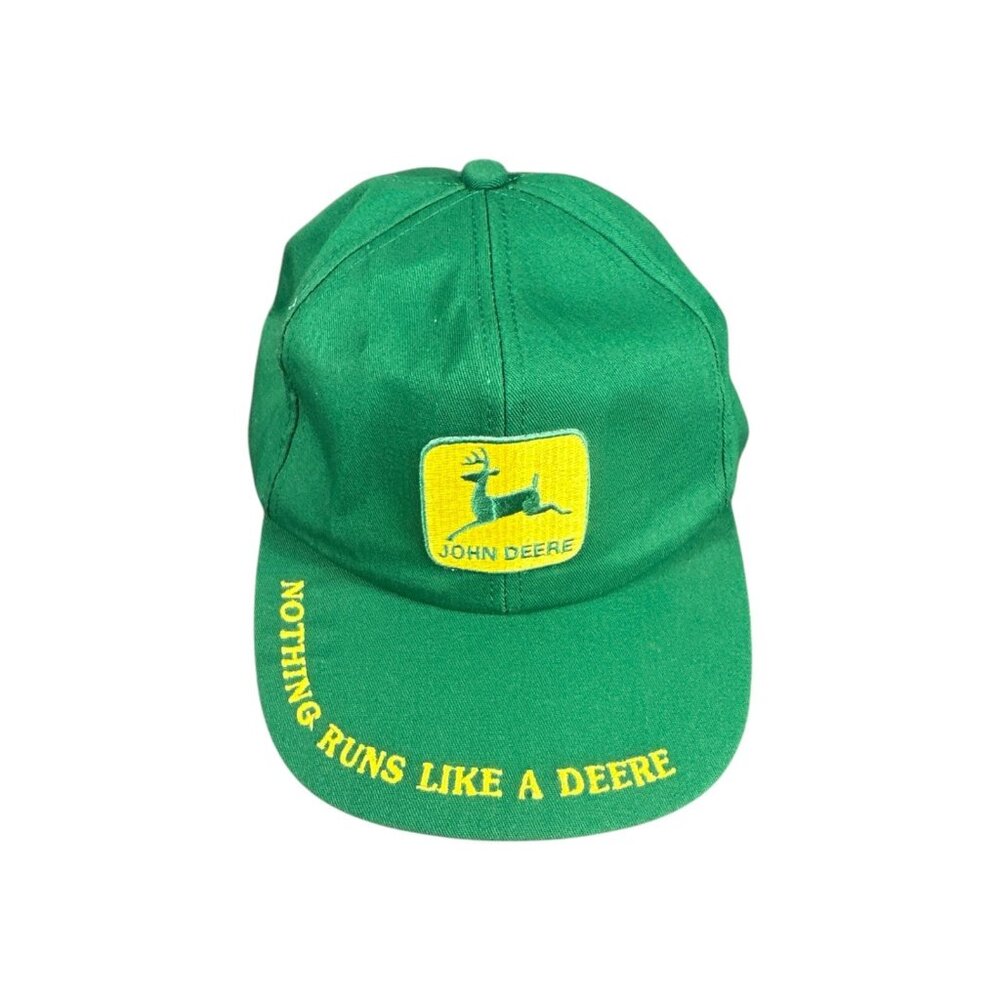 Vintage John Deer Nothing Runs Like A Deer Cap Hat SnapBack